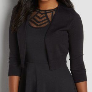 Maurices Black Classic Cropped Cardi